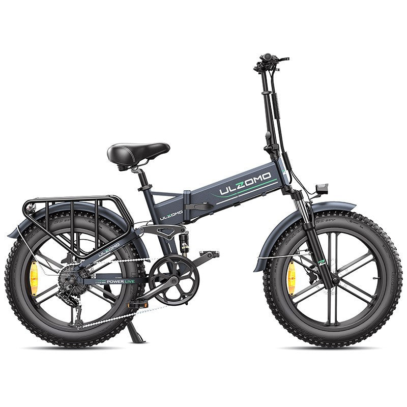 Bicicleta electrica pliabila ULZOMO E-bike Dunes 20, 750W, 48V 16Ah, autonomie 120km, viteza maxima 40km/h, Gray