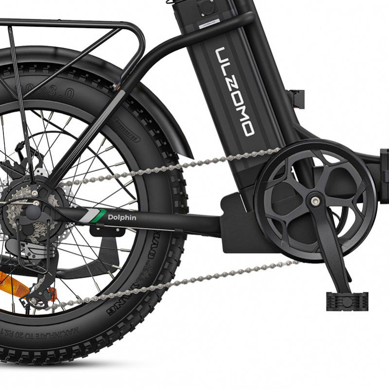 Bicicleta electrica pliabila ULZOMO E-bike Dolphin 20, 250W, 36V 13Ah, autonomie 120km, viteza maxima 25km/h