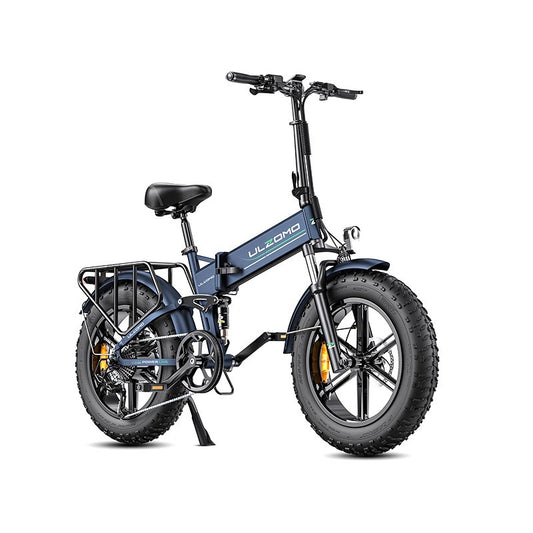 Bicicleta electrica pliabila ULZOMO E-bike Dunes 20, 750W, 48V 16Ah, autonomie 120km, viteza maxima 40km/h, Blue