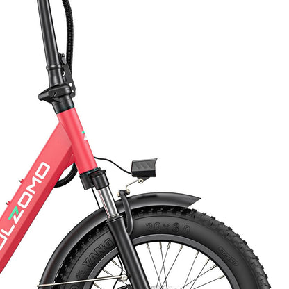 Bicicleta electrica pliabila ULZOMO E-bike Dolphin 20, 350W, 36V 13Ah, autonomie 89km, viteza maxima 25km/h, Pink