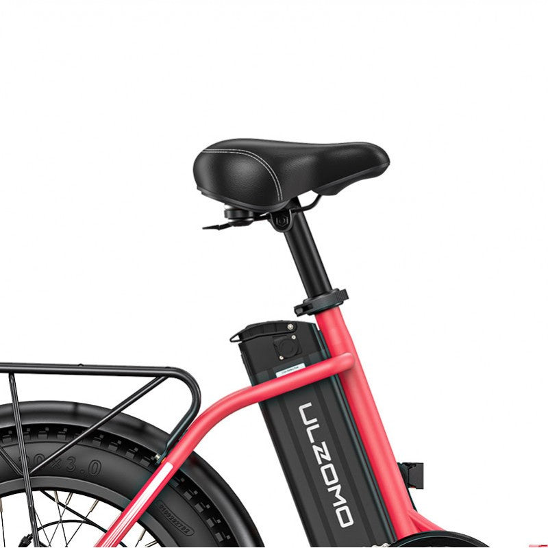 Bicicleta electrica pliabila ULZOMO E-bike Dolphin 20, 350W, 36V 13Ah, autonomie 89km, viteza maxima 25km/h, Pink