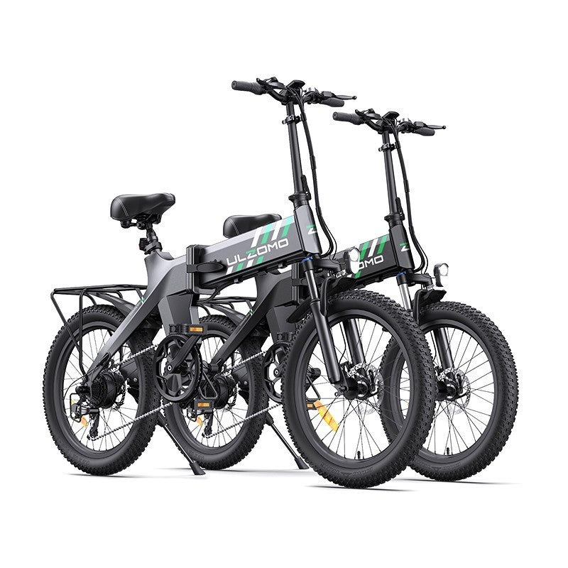 Bicicleta electrica pliabila ULZOMO E-bike Ridge 20, 250W, 36V 15.6Ah, autonomie 60km, viteza maxima 25km/h