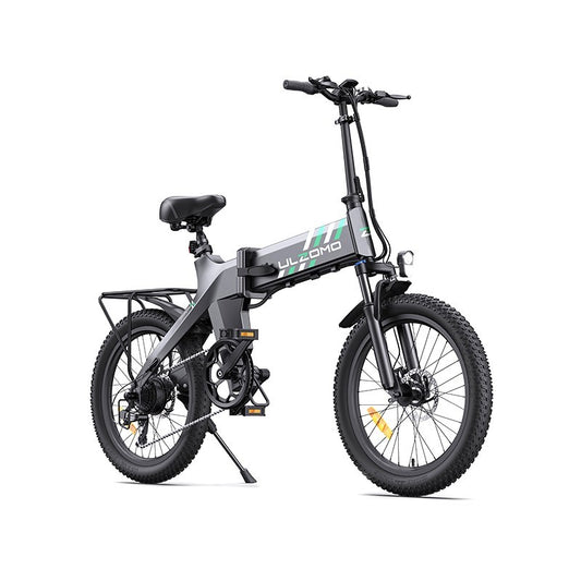 Bicicleta electrica pliabila ULZOMO E-bike Ridge 20, 250W, 36V 15.6Ah, autonomie 60km, viteza maxima 25km/h, Gray